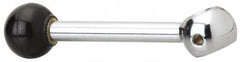 Gibraltar - 1 Offset Arm, 5/16" Hole, Reamed Clamping Handle - 25/32" Hub Diam, 13/16" Ball Diam - Benchmark Tooling
