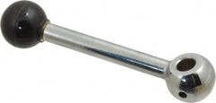 Gibraltar - 1 Offset Arm, 3/8" Hole, Reamed Clamping Handle - 1" Hub Diam, 15/16" Ball Diam - Benchmark Tooling