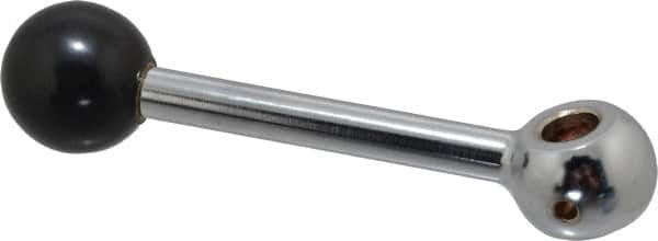 Gibraltar - 1 Offset Arm, 1/2" Hole, Reamed Clamping Handle - 1-1/4" Hub Diam, 1-1/4" Ball Diam - Benchmark Tooling