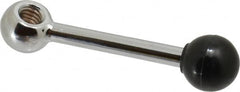 Gibraltar - 1 Offset Arm, 5/16-18" Hole, Tapped Clamping Handle - 5/8" Hub Diam, 3/4" Ball Diam - Benchmark Tooling