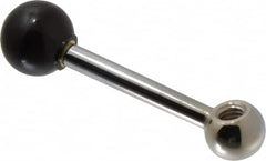 Gibraltar - 1 Offset Arm, 3/8-16" Hole, Tapped Clamping Handle - 25/32" Hub Diam, 13/16" Ball Diam - Benchmark Tooling
