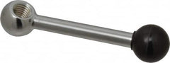 Gibraltar - 1 Offset Arm, 1/2-13" Hole, Tapped Clamping Handle - 1" Hub Diam, 15/16" Ball Diam - Benchmark Tooling