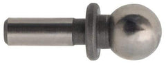 Gibraltar - 1/2" Ball Diam, 5/16" Shank Diam, Steel Inspection Tooling Ball - Press-Fit Shank, 1-1/2" Ball Center to Shank Bottom - Benchmark Tooling