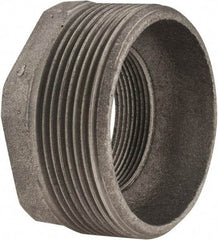 Made in USA - Size 3 x 2", Class 150, Cast Iron Black Pipe Hex Bushing - 300 psi, Threaded End Connection - Benchmark Tooling