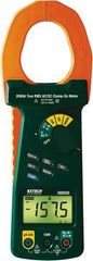 Extech - 380926, CAT IV, Digital True RMS Auto Ranging Clamp Meter with 2" Clamp On Jaws - 1000 VAC/VDC, 2000 AC/DC Amps, Measures Voltage, Capacitance, Current, Frequency, Resistance - Benchmark Tooling