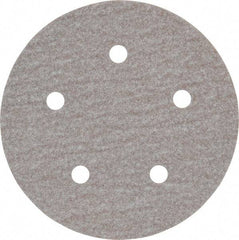 Norton - 5" Diam, 100 Grit, Aluminum Oxide Hook & Loop Disc - Fine Grade, Coated, B Weight Paper Backing, Series A275 - Benchmark Tooling