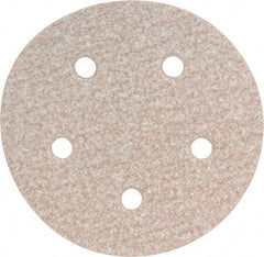 Norton - 5" Diam, 120 Grit, Aluminum Oxide Hook & Loop Disc - Fine Grade, Coated, B Weight Paper Backing, Series A275 - Benchmark Tooling