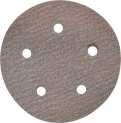 Norton - 5" Diam, 150 Grit, Aluminum Oxide Hook & Loop Disc - Very Fine Grade, Coated, B Weight Paper Backing, Series A275 - Benchmark Tooling