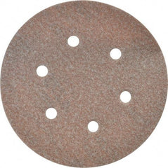 Norton - 6" Diam, 100 Grit, Aluminum Oxide Hook & Loop Disc - Fine Grade, Coated, B Weight Paper Backing, Series A275 - Benchmark Tooling