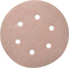 Norton - 6" Diam, 800 Grit, Aluminum Oxide Hook & Loop Disc - Extra Fine Grade, Coated, B Weight Paper Backing, Series A275 - Benchmark Tooling