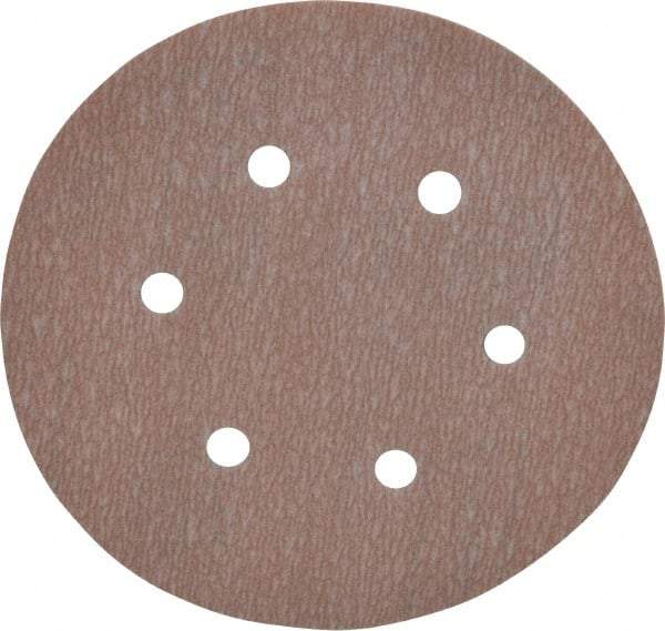 Norton - 6" Diam, 1,000 Grit, Aluminum Oxide Hook & Loop Disc - Super Fine Grade, Coated, B Weight Paper Backing, Series A275 - Benchmark Tooling