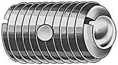 TE-CO - 5/8-11, 0.375" Ball Diam, 63/64" Body Length, 0.096" Max Ball Reach, Threaded Ball Plunger - Stainless Steel Body, Stainless Steel Ball, 7 Lb Initial End Force, 50 Lb Final End Force, Locking Element - Benchmark Tooling