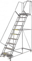 Ballymore - Rolling & Wall Mounted Ladders & Platforms Type: Rolling Warehouse Ladder Style: Rolling Safety Ladder - Benchmark Tooling