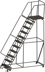 Ballymore - Rolling & Wall Mounted Ladders & Platforms Type: Rolling Warehouse Ladder Style: Rolling Safety Ladder - Benchmark Tooling