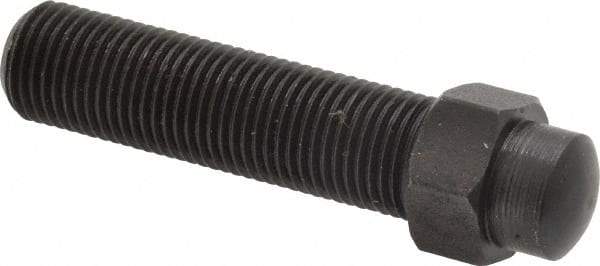 Gibraltar - 1/2-20, 2-1/2" OAL Adjustable Locating Screw - 5/8" Width Across Flats, 5/16 Hex Height, Steel, Black Oxide Finish - Benchmark Tooling