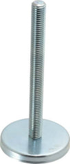 Gibraltar - 5/8-11 Bolt Thread, Stud Mount Leveling Pad & Mount - 500 Max Lb Capacity, 3-3/16" Base Diam, 6" Thread Length - Benchmark Tooling