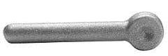 Gibraltar - External Male Thread, Steel, Eye Hole Head, Rod End - 5/8" Shank Diam, 3-1/2" Hole Center to End, Grade C-1035 - Benchmark Tooling