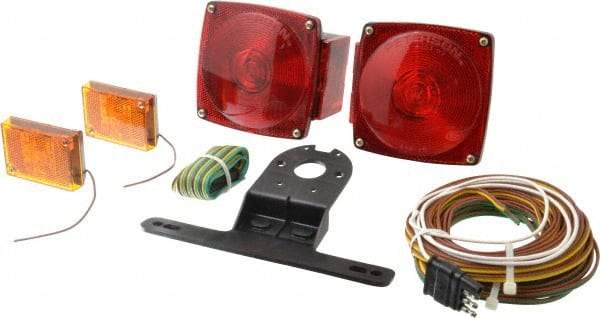 Peterson - 4-1/2" Long x 4-1/2" Wide Red Towing Lights - 12 Volt, Plastic - Benchmark Tooling