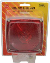 Peterson - 4-1/2" Long x 4-1/2" Wide Red Towing Lights - 12 Volt, Plastic - Benchmark Tooling