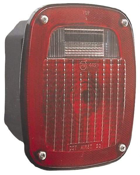 Peterson - 6-3/4" Long x 6-1/4" Wide Red Towing Lights - 12 Volt, Plastic - Benchmark Tooling