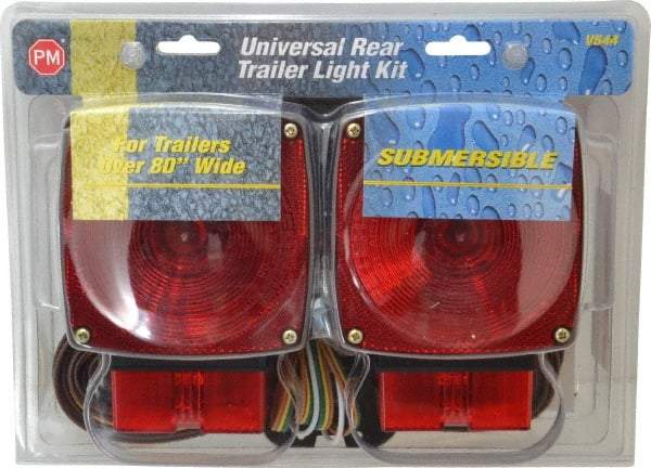 Peterson - 4-1/2" Long x 4-1/2" Wide Red Towing Lights - 12 Volt, Plastic - Benchmark Tooling