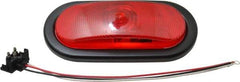 Peterson - 6-1/2" Long x 2-1/4" Wide, Red Lens & Reflector - Plastic, 12 Volt - Benchmark Tooling