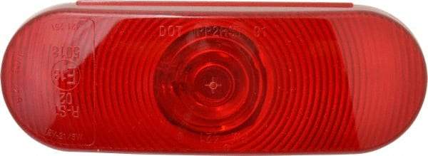 Peterson - 6-1/2" Long x 2-1/4" Wide, Red Lens & Reflector - Plastic, 12 Volt - Benchmark Tooling