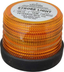 Peterson - 5-1/2" Diam, Amber Lens & Reflector - Plastic, 12 Volt - Benchmark Tooling