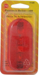 Peterson - 4-1/8" Long x 2" Wide, Red Lens & Reflector - Plastic, 12 Volt - Benchmark Tooling