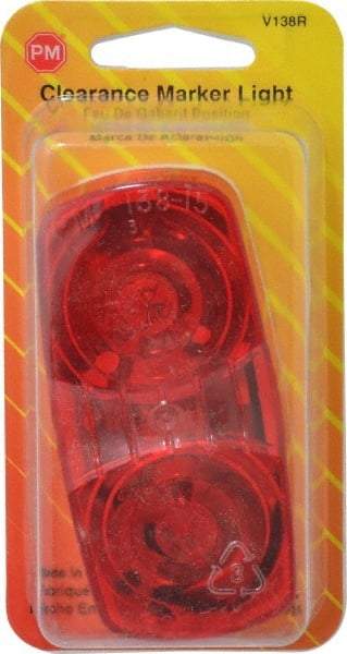 Peterson - 4" Long x 2" Wide, Red Lens & Reflector - Plastic, 12 Volt - Benchmark Tooling