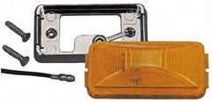 Peterson - 2-1/2" Long x 1-1/4" Wide, Amber Lens & Reflector - Plastic, 12 Volt - Benchmark Tooling