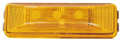 Peterson - 3-13/16" Long x 1" Wide, Amber Lens & Reflector - Plastic, 12 Volt - Benchmark Tooling