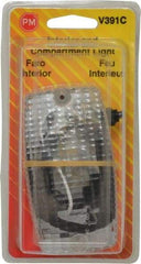 Peterson - 4-9/16" Long x 1-3/4" Wide, Clear Lens & Reflector - Plastic, 12 Volt - Benchmark Tooling