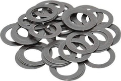 Precision Brand - 0.015" Thick, 1/2" Inside x 0.738" OD, Shortening Shim - 1/2" Screw, 1075 Spring Steel - Benchmark Tooling