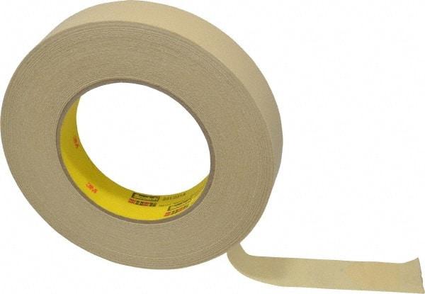 3M - 1" Wide x 60 Yd Long Tan Paper Masking Tape - Series 231, 7.6 mil Thick, 28 In/Lb Tensile Strength - Benchmark Tooling