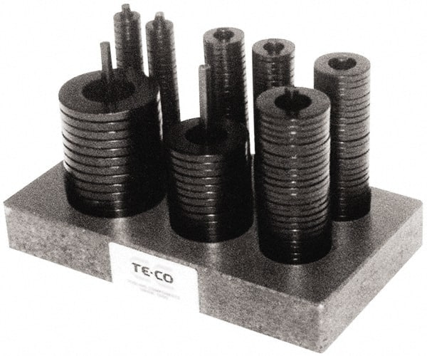 TE-CO - Washer Assortments Type: Flat Number of Pieces: 40 - Benchmark Tooling