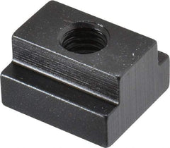 TE-CO - 1/2-13 Blind Tapped T Slot Nut - 11/16" Slot Width, 1-1/8 x 7/16" Base Width x Height, 1-1/4 x 3/4" OAL x Height - Benchmark Tooling