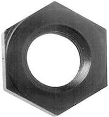 Hex Nut: 1/4-20, Alloy Steel, Black Oxide Finish Right Hand Thread, 1/2″ Across Flats