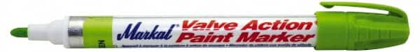 Markal - Light Green Lead-Free Paint Marker - Fiber Tip, Alcohol Base Ink - Benchmark Tooling