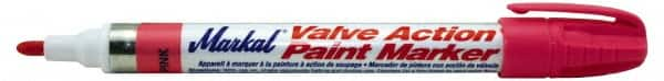 Markal - Pink Lead-Free Paint Marker - Fiber Tip, Alcohol Base Ink - Benchmark Tooling