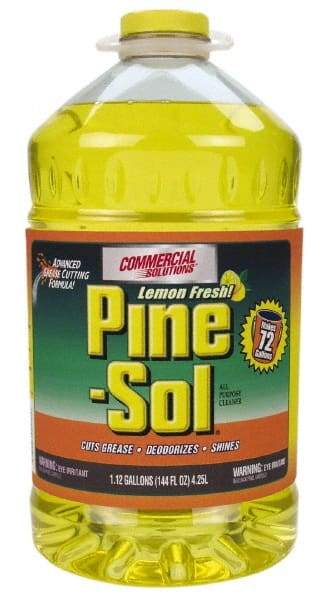 Pine-Sol - 144 oz Bottle All-Purpose Cleaner - Liquid, Lemon - Benchmark Tooling