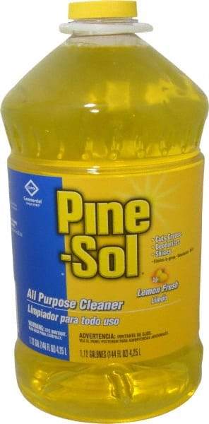 Pine-Sol - 144 oz Bottle All-Purpose Cleaner - Liquid, Lemon - Benchmark Tooling