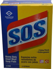 Value Collection - Steel Wool Scouring Soap Pad - Heavy-Duty, Blue/Gray - Benchmark Tooling