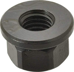 TE-CO - 5/8-11, 1-3/8" Flange Diam, 13/16" High, 1-1/16" Across Flats, Flange Nut - Grade 12L14 Steel, Black Oxide Finish, 3/16" Flange Height, TCMAI - Benchmark Tooling