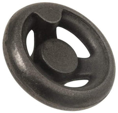 Value Collection - 10", 3 Spoke Offset Handwheel - 2" Hub, Aluminum, Plain Finish - Benchmark Tooling