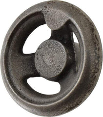 Gibraltar - 3", 3 Spoke Offset Handwheel - 1" Hub, Cast Iron, Plain Finish - Benchmark Tooling