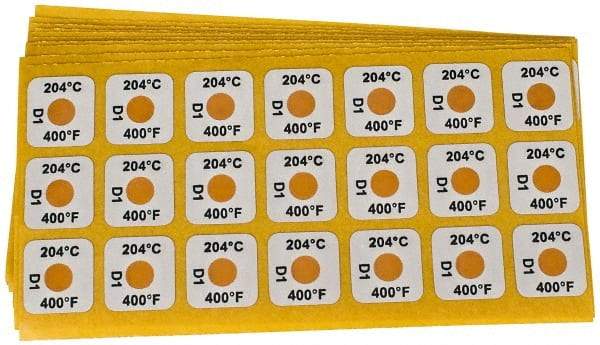 Tempil - 204°C Temp Indicating Label - 1 Rating - Benchmark Tooling