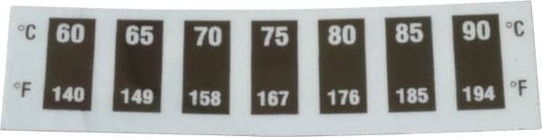 Tempil - 60°C Temp Indicating Label - 7 Ratings - Benchmark Tooling