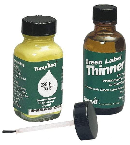 Tempil - 1,250°F Temp Indicating Liquid - 2 Ounce Container, 677°C - Benchmark Tooling