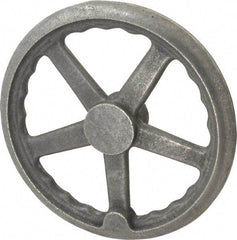 Gibraltar - 10", 3 Spoke Straight Handwheel - 2" Hub, Cast Iron, Plain Finish - Benchmark Tooling